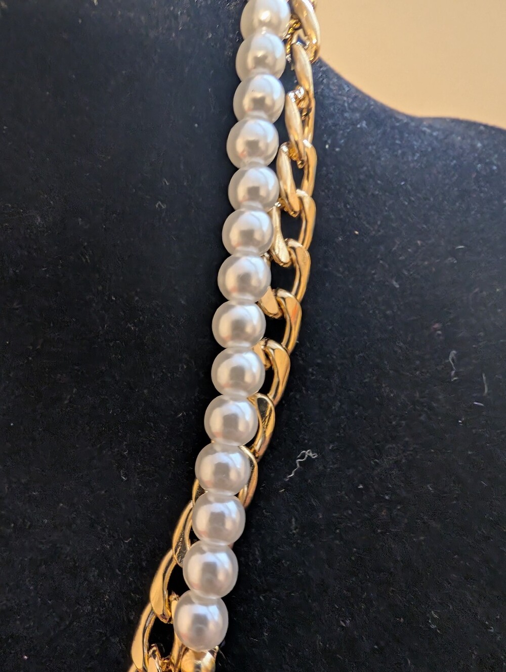 Daisy Fuentes Gold and Pearl Layered Necklace Set - Picture 5 of 6